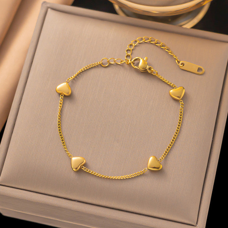 KAAVRI Heart Wraparound Anti-Tarnish Bracelet