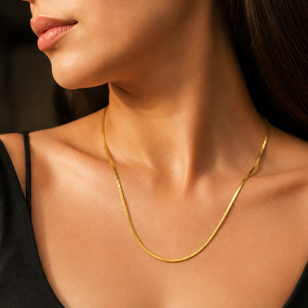 KAAVRI Daily Wear Gold Plated Chain for Women