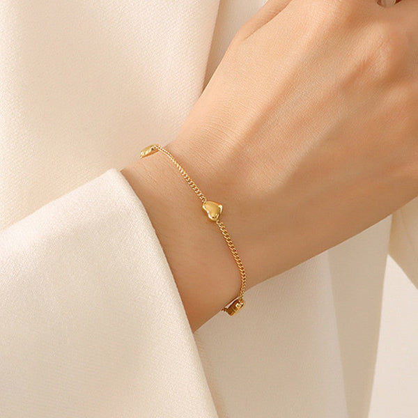 KAAVRI Heart Wraparound Anti-Tarnish Bracelet