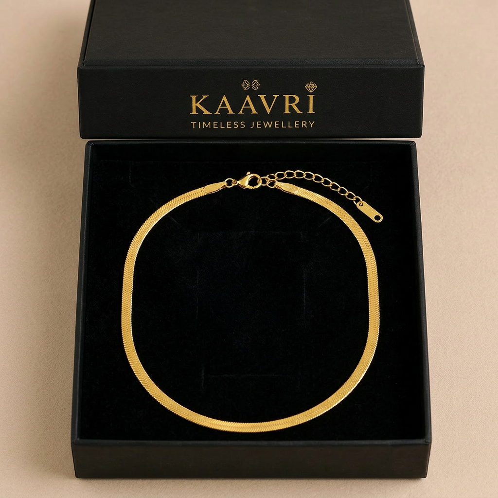 KAAVRI Daily Wear Gold Plated Chain for Women