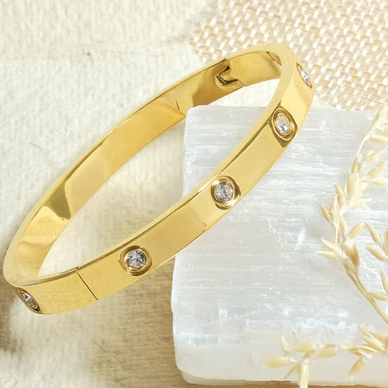 KAAVRI Gold-Plated Anti-Tarnish Bracelet for Women