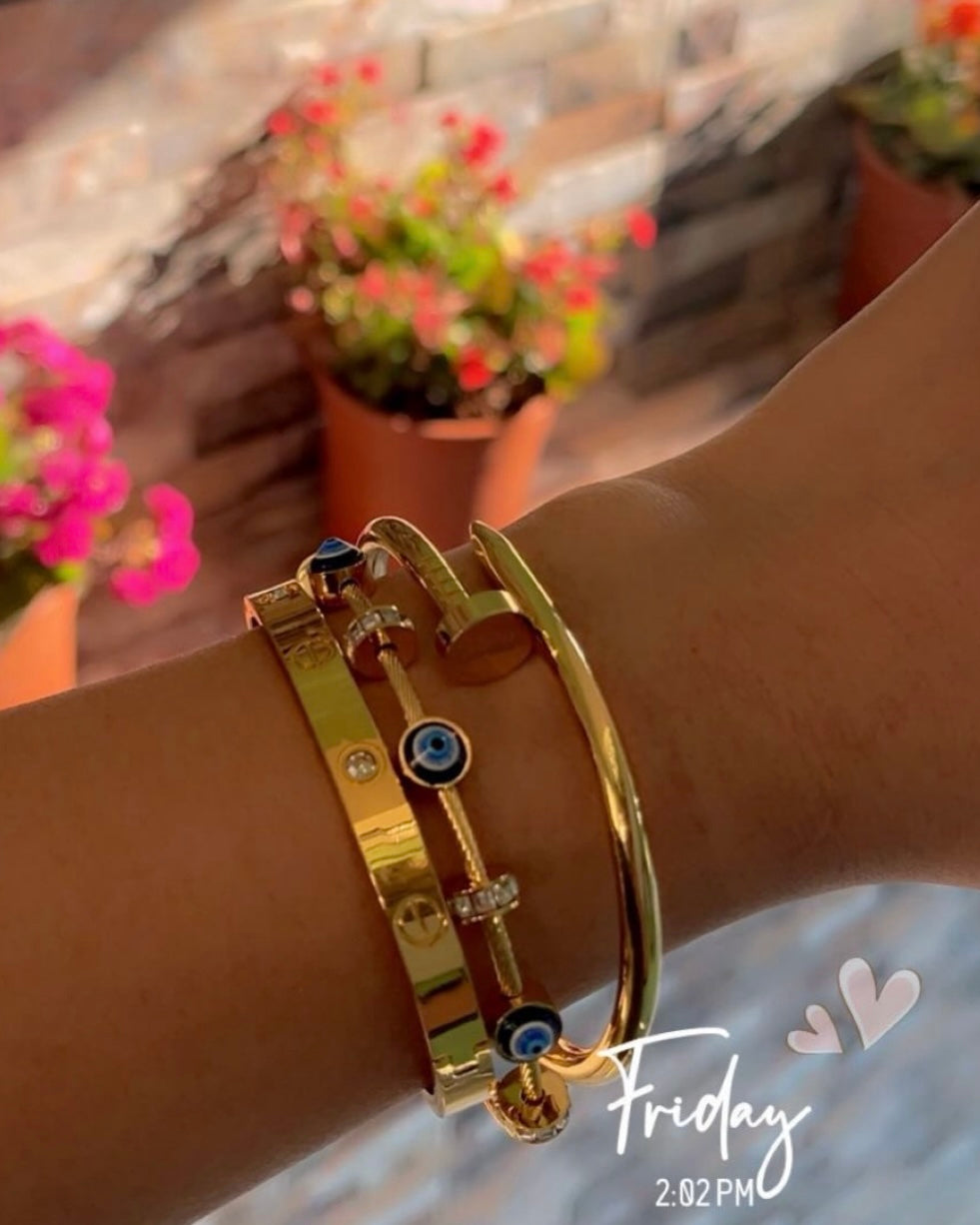 KAAVRI Viral Bracelet Combo of 3 (Anti-Tarnish)