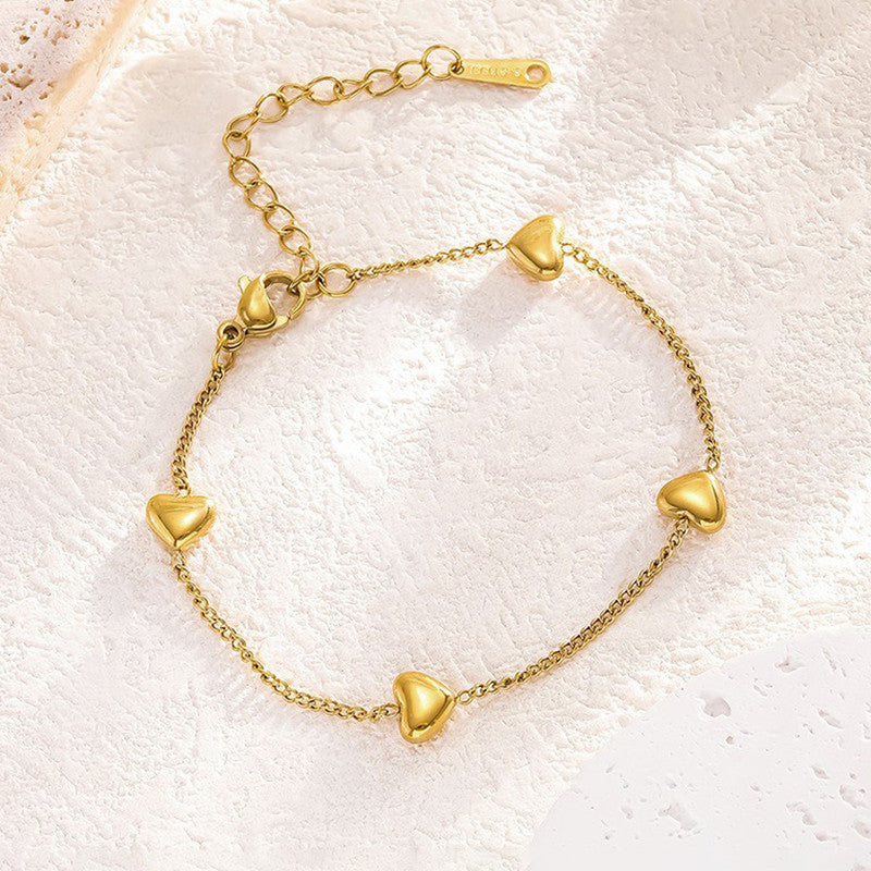 KAAVRI Heart Wraparound Anti-Tarnish Bracelet