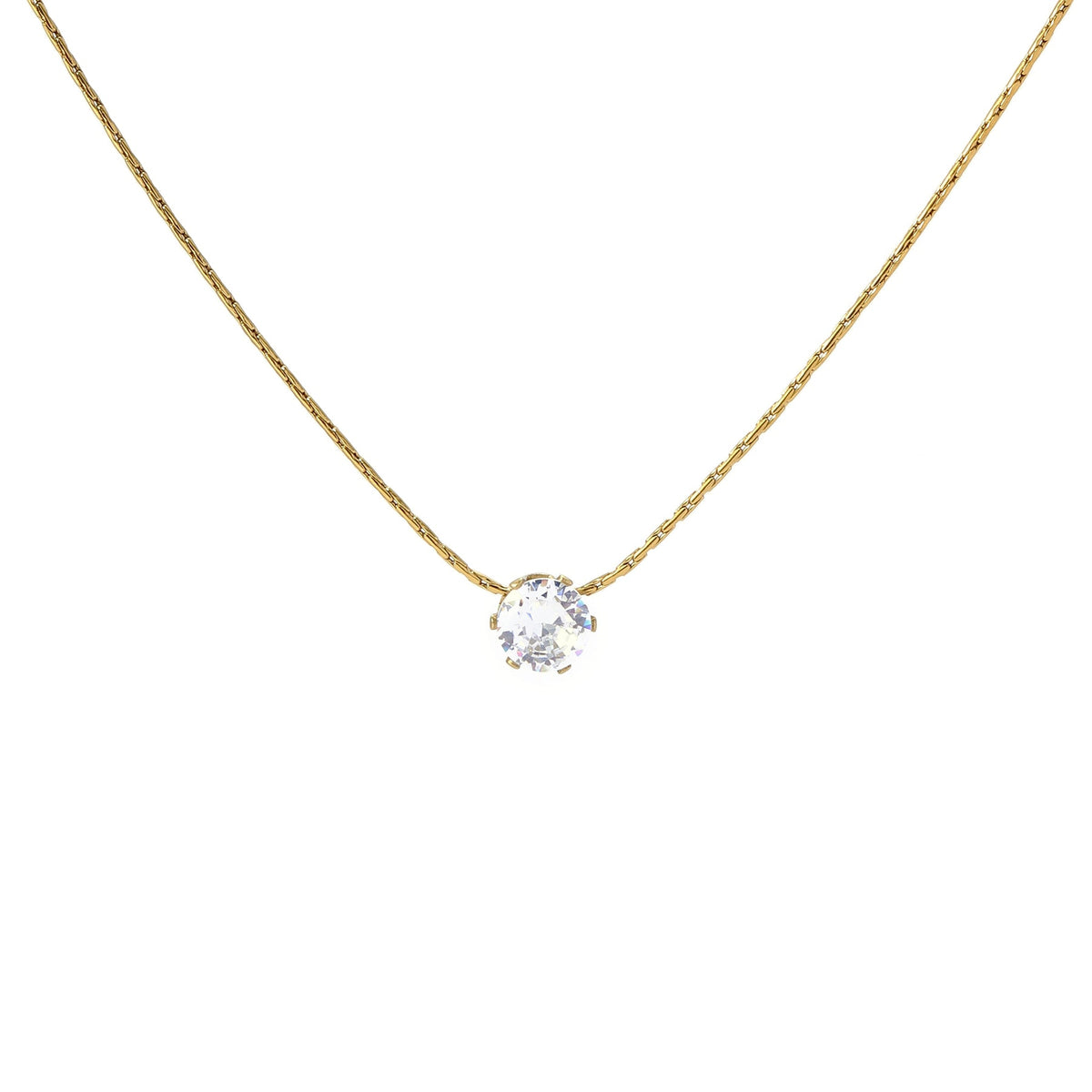 KAAVRI Dewdrop Diamond Anti-Tarnish Necklace