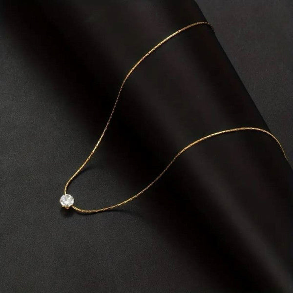 KAAVRI Hexagonal Stone Anti-Tarnish Pendant