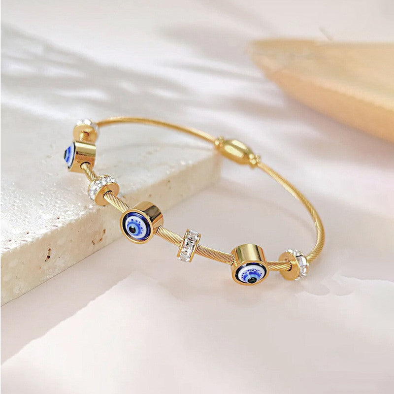 KAAVRI Gold Evil-Eye Anti-Tarnish Bracelet