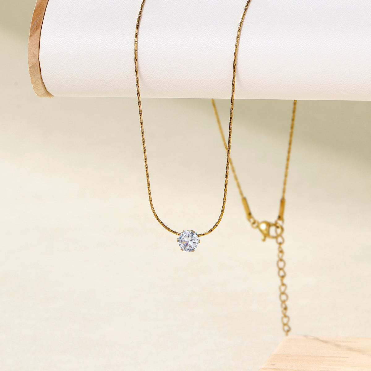 KAAVRI Dewdrop Diamond Anti-Tarnish Necklace