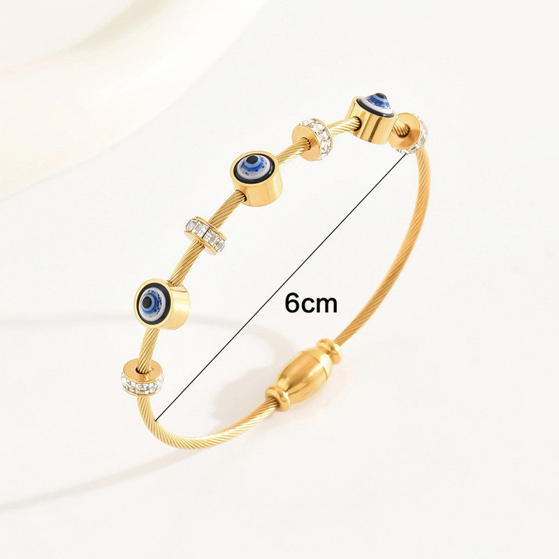 KAAVRI Gold Evil-Eye Anti-Tarnish Bracelet