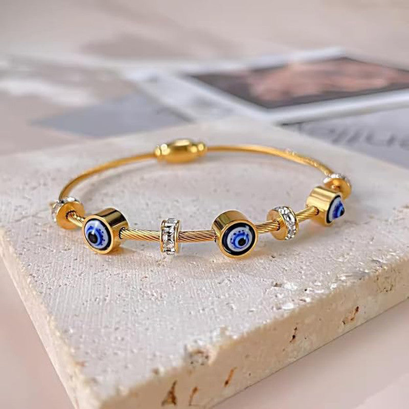 KAAVRI Gold Evil-Eye Anti-Tarnish Bracelet