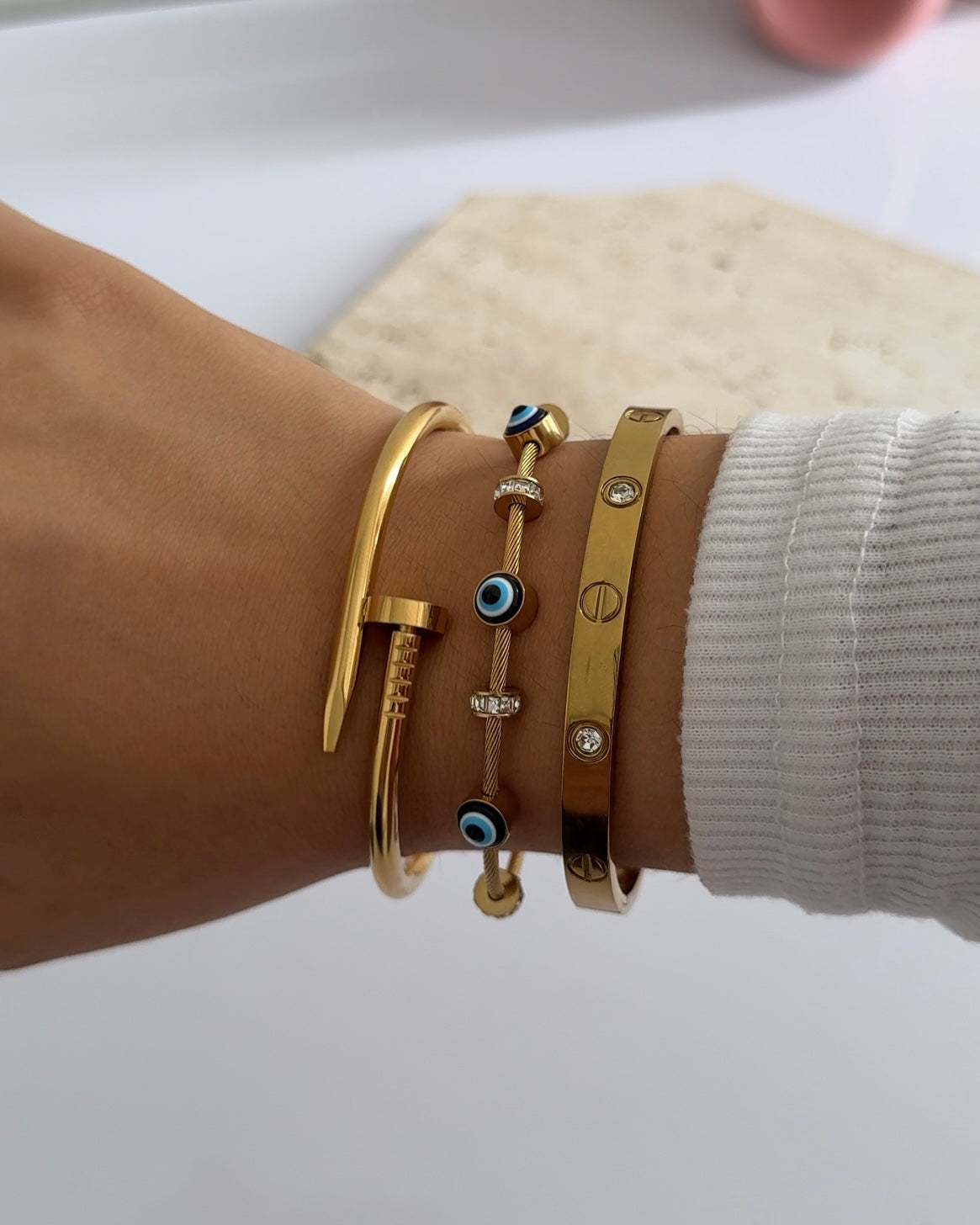 KAAVRI Viral Bracelet Combo of 3 (Anti-Tarnish)