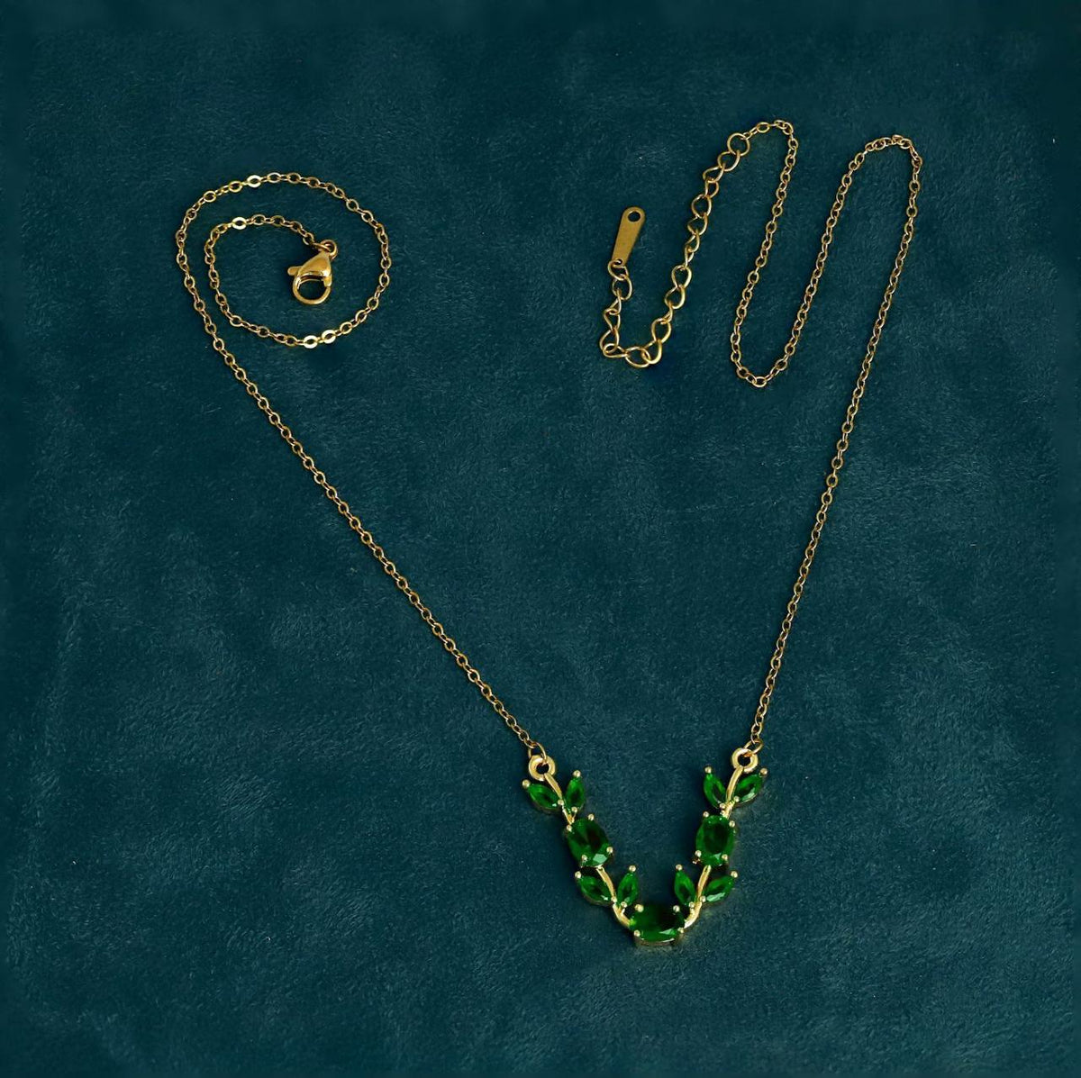 KAAVRI 18K Gold Plated Fancy Chain Pendant for Women